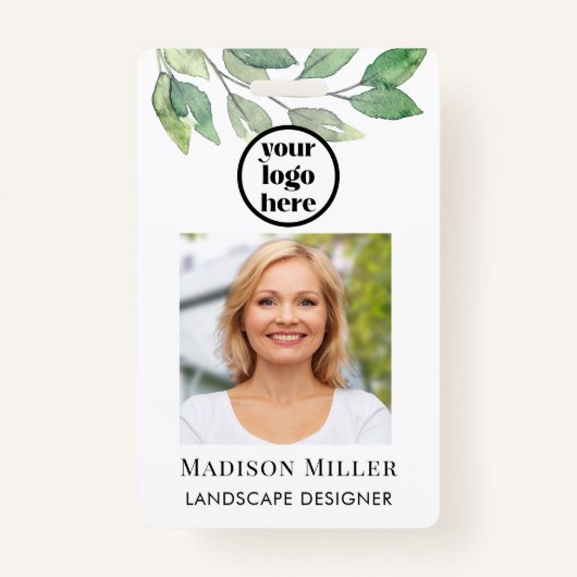 Foto-ID van landschapsontwerper Badge (Voorkant)