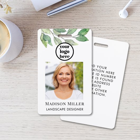 Foto-ID van landschapsontwerper Badge