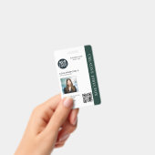 Foto-ID van medewerker Aangepaste QR-code Aangepas Badge (Handheld)