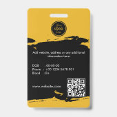 Foto-ID van medewerker van Custom Business Logo Badge (Achterkant)