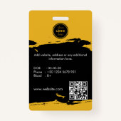 Foto-ID van medewerker van Custom Business Logo Badge (Achterkant)