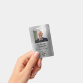 Foto-id van moderne Silver Employee Badge (Handheld)