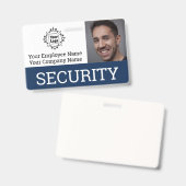 Foto-ID van professionele beveiliger Badge (Voor- en achterkant)