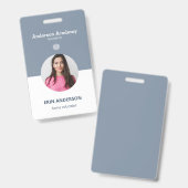Foto-ID van thuislesstudent of leraar-ouder Badge (Voor- en achterkant)