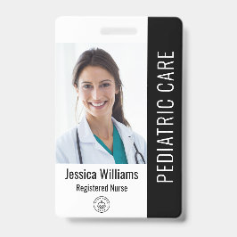 Foto-ID van werknemer met aangepaste gegevens Badge