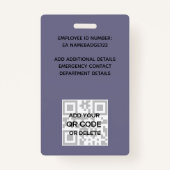 FOTO-id - VIP van werknemer pas Girly Glitter Flow Badge (Achterkant)