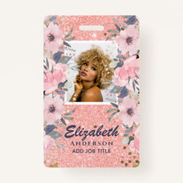 FOTO-id - VIP van werknemer pas Girly Glitter Flow Badge