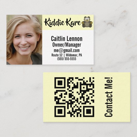 Foto-ID Visitekaartje (Voorkant / Achterkant)