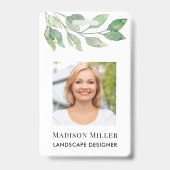 Foto-ID voor landschapsarchitect  Badge (Voorzijde)