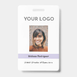 Foto-ID voor Lila medewerkers van het bedrijf Badge