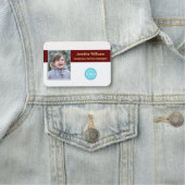 Foto-ID voor Modern Business Logo Employee Executi Naamplaatje (In situ)