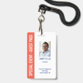 Foto-ID voor speciale evenementen Badge (Voorzijde met lanyard)