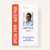 Foto-ID voor speciale evenementen Badge (Voorkant)