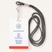 Foto-ID voor speciale evenementen Badge (Achterkant met draagriem)