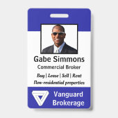 Foto-ID Werknemer Badge (Voorzijde)