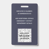 FOTO-ID Werknemer VIP PAS Meisjesachtige Glitters Badge (Achterkant)