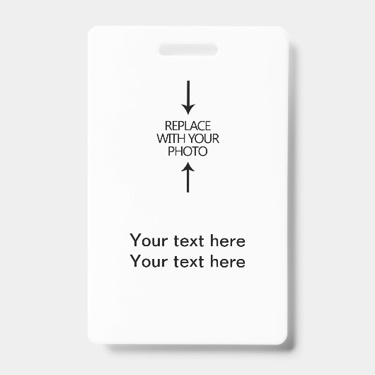 Foto-ID Werknemersbadges Badge (Front)