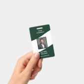 Foto ID Wit Groen Badge (Handheld)