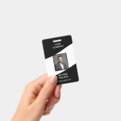 Foto ID Wit Zwart Badge (Handheld)