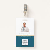 Foto ID Ziekenhuis Medische beroepsnaam Badjes Badge (Voorkant met clip)