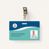 Foto ID Ziekenhuis Medische beroepsnaam Badjes Badge (Voorkant met clip)