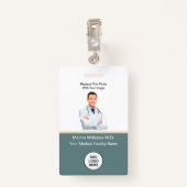 Foto ID Ziekenhuis Medische staf Naam Badjes Badge (Achterkant met clip)