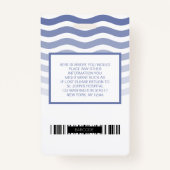 Foto-ID ziekenhuis of bedrijf met streepjescode Badge (Achterkant)