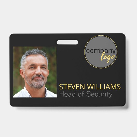 FOTO-IDENTIFICATIE KLANTNAAM LOGO BADGE (Voorzijde)