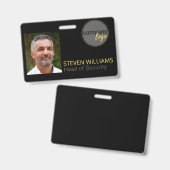 FOTO-IDENTIFICATIE KLANTNAAM LOGO BADGE (Voor- en achterkant)