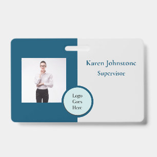 Foto Identificatie Naam Bedrijfslogo ID Badge