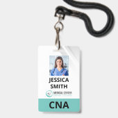 Foto identificatiebadge voor rol badge (Voorzijde met lanyard)