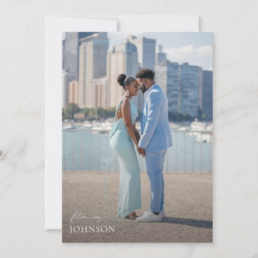 Foto | Iets blauw voordat ik Vrijgezellenfeest doe Kaart (Achterkant)