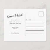 Foto Ik heb Brush Script Overlay verplaatst Aankondigingskaart (Achterkant)