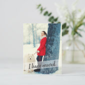 Foto Ik heb Brush Script Overlay verplaatst Aankondigingskaart (Staand voorkant)