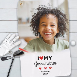 Foto Ik Hou Van Mijn Oma Golfer Naam Op Maat Golfhanddoek