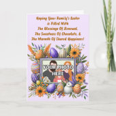 Foto, in de hoop dat de pasen van je familie gevul kaart (Voorkant)