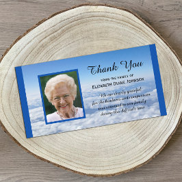 Foto in de Wolken Sympathie Dank u Fotokaart Bedankkaart