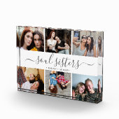 Foto in Glas Blok Soul Sisters Beste Vrienden (Rechts)