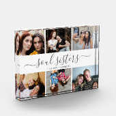 Foto in Glas Blok Soul Sisters Beste Vrienden (Links)