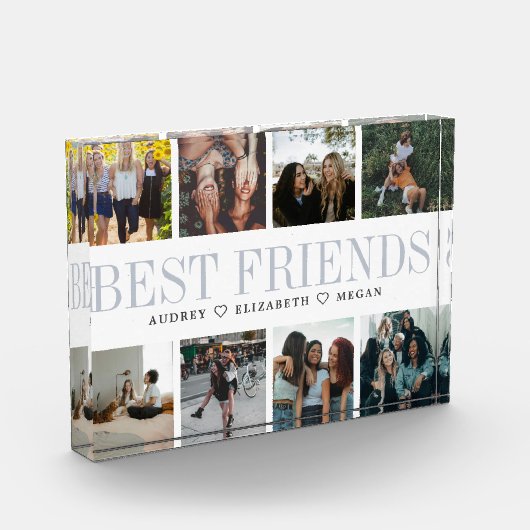 Foto in glazen blok Best Friends Gift (Links)