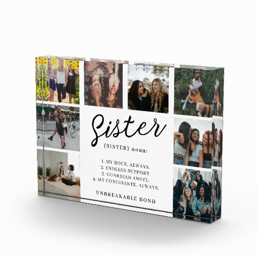 Foto in glazen blok zusterdefinitie (Rechts)