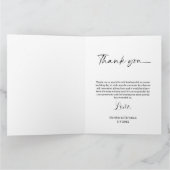 Foto in Hartvorm Trouw Dankkaart Kaart (Binnen)