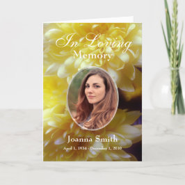 Foto in Loving Memory Keepsake Kaart