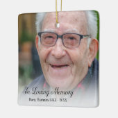 Foto in Loving Memory Keramisch Ornament (Links)