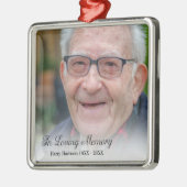 Foto in Loving Memory Metalen Ornament (Links)
