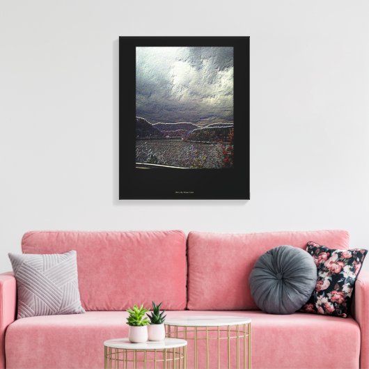 Foto in reliëf op canvas (Insitu (Woonkamer))