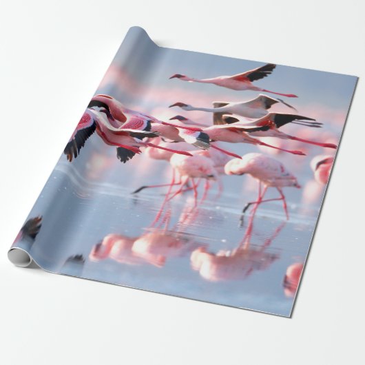 Foto in retro stijl. Papiertextuur. Geavanceerd Cadeaupapier (Uitgerold)