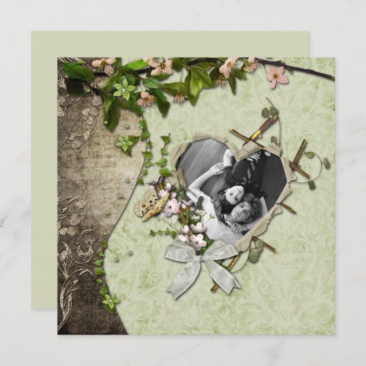  foto-ingang opslaan datum save the date (Voorkant / Achterkant)