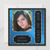 Foto ingelijst Afstuderen dubbelzijdig Kaart (Voorkant)