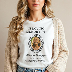 Foto ingelijste begrafenismonument t-shirt